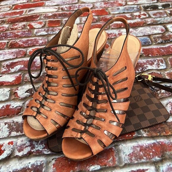 Cole Haan leather brown wedges - Picture 5 of 9